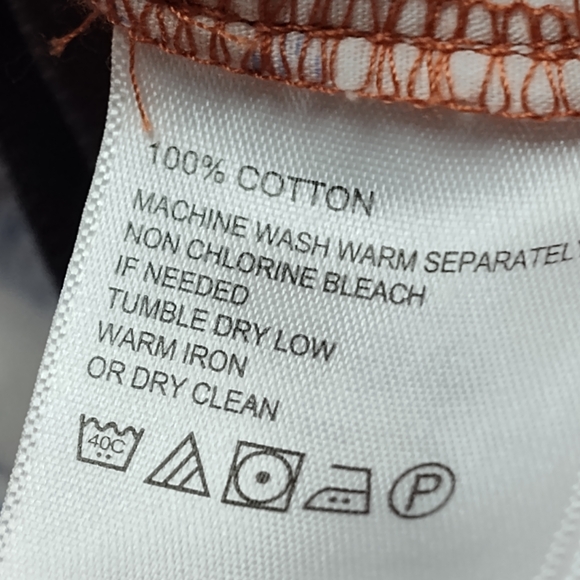 New Tommy Bahama Cargo Shorts Men Size XLT Orange Pockets Elastic Waist Cotton - Picture 6 of 7